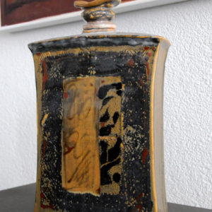 Flacon moyen gris / jaune
