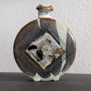 Flacon-gourde porcelaine