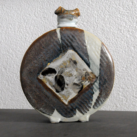 Flacon-gourde porcelaine