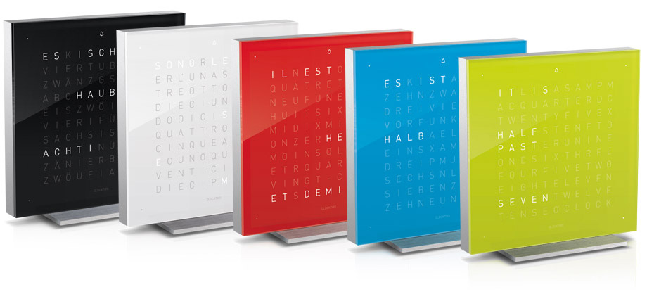 Qlocktwo Touch couleurs