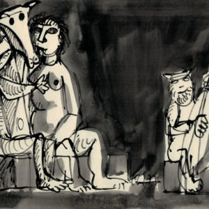 Couple et faune