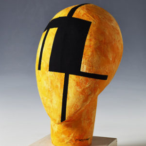 Tête orange-noir