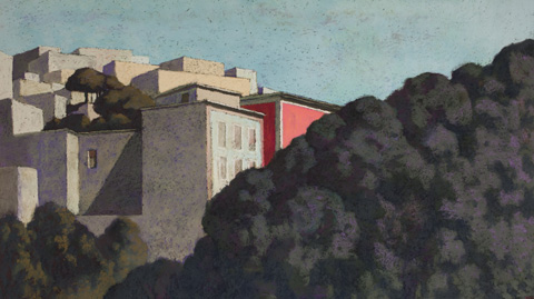 Vue sur immeubles, Naples