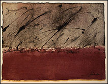 Paysage lie de vin