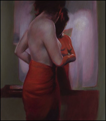Nu au reflet rouge