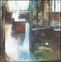 Atelier bleu - par la porte