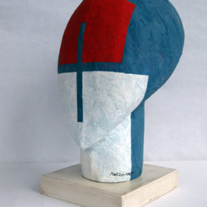 Tête 0812 - blanc, bleu, rouge