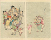 Vieux sage et enfants