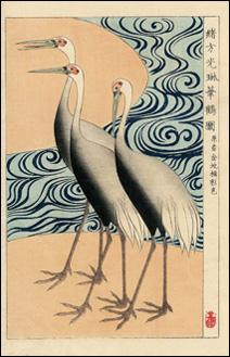 Ogata Kôrin - Tsuru (Grues)