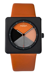 Noon_18-005 carré noir/orange
