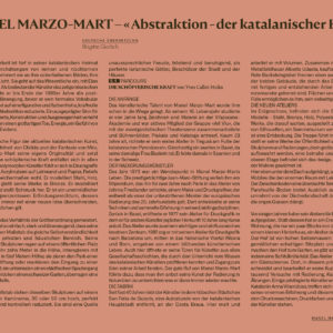 Textes Allemand de la monographie "Abstraction" (inclus avec la Monographie)