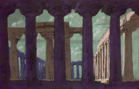 Temple, Soir, Paestum