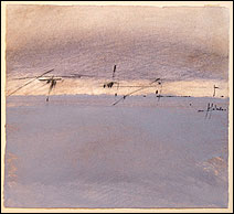 Paysage bleu