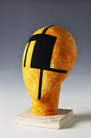 Tête orange-noir