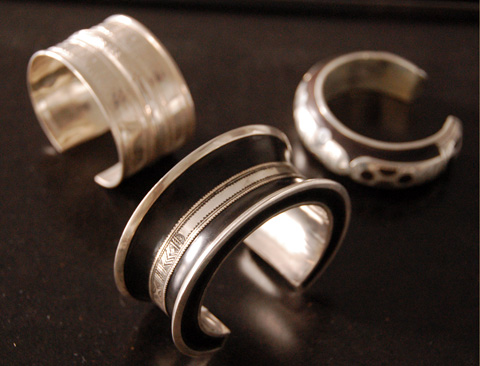 Bracelet ébène et argent