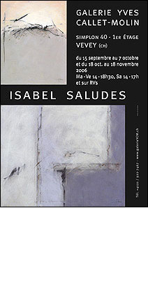 Isabel Saludès Acrylique et pigments s. toiles et papiers