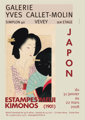 Japon – Estampes Meiji (1901) et Kimonos