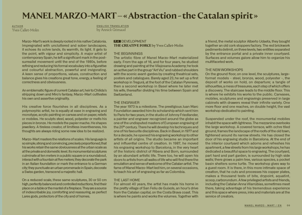Textes Anglais de la monographie “Abstraction”