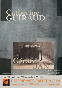 Catherine Guiraud – Toiles et papiers / Gérard Jan – Encres
