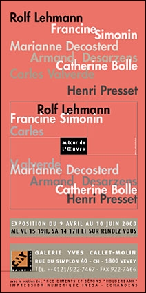Autour de l’œuvre