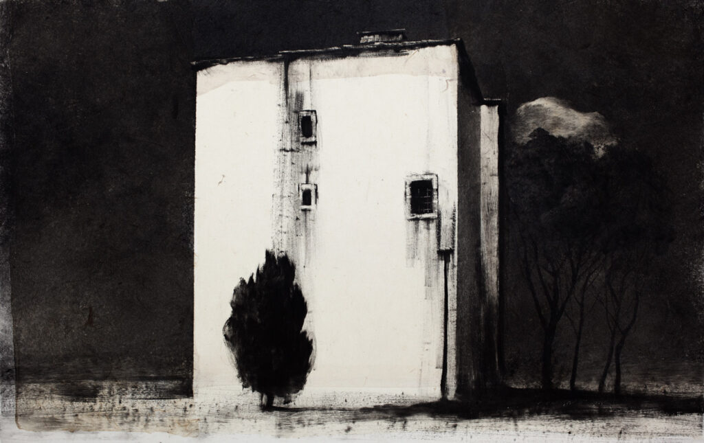 Façade et arbre, Narbonne